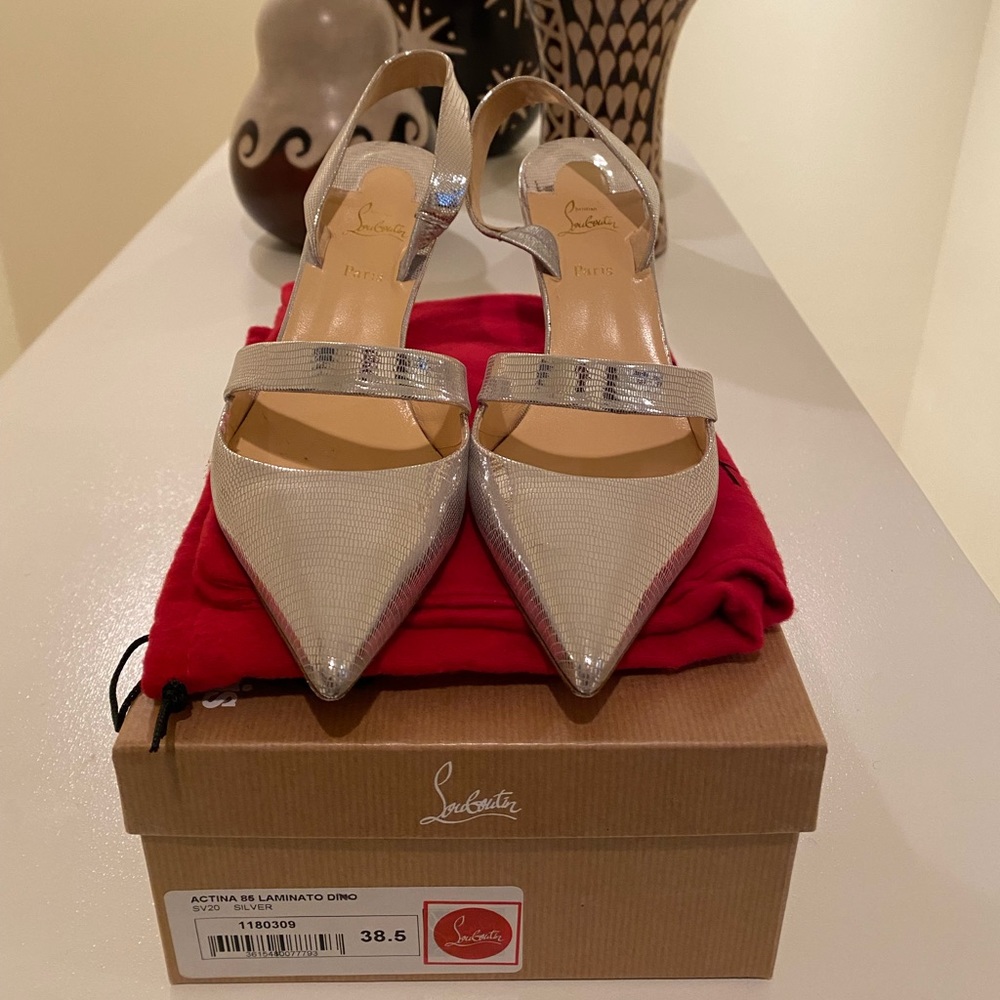 Christian Louboutin Metallic Leather Pump